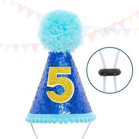 img 1 attached to 🎉 Mihachi Dog Birthday Bandana with Hat - Premium Party Supplies Set for Pet Puppy Cat's Perfect Birthday Celebration