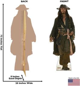 img 3 attached to 🏴 Life Size Cardboard Cutout Standup - Captain Jack Sparrow from Disney's Pirates of The Caribbean