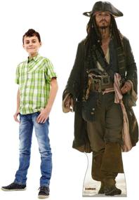 img 2 attached to 🏴 Life Size Cardboard Cutout Standup - Captain Jack Sparrow from Disney's Pirates of The Caribbean