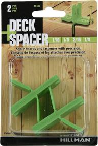 img 1 attached to 🔳 Hillman 48480 Deck Spacer Tool 2 Pack, Green: Achieve Perfect Deck Alignment and Spacing!