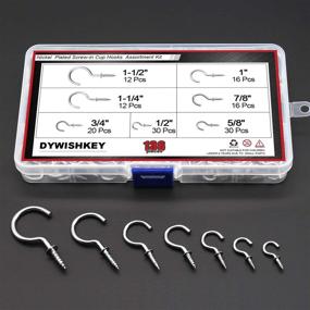 img 3 attached to Efficient Organization: DYWISHKEY 136PCS Nickel Workplace Hanging Solution