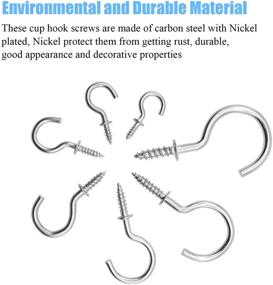 img 1 attached to Efficient Organization: DYWISHKEY 136PCS Nickel Workplace Hanging Solution