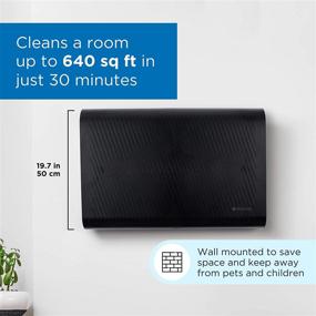 img 3 attached to 🌬️ Medify MA-35 Air Purifier: Advanced H13 HEPA Filter, Wall Mounted, 99.9% Removal, Modern Design - Black 1-Pack