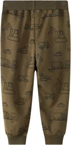 img 2 attached to Coralup Drawstring Sweatpants Dinosaur Lightning Boys' Clothing : Pants