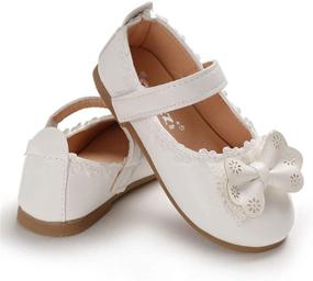 img 3 attached to На балетные туфли для девочек малышек "LAFEGEN Toddler Wedding Ballerina Princess