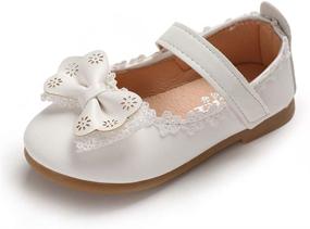 img 4 attached to На балетные туфли для девочек малышек "LAFEGEN Toddler Wedding Ballerina Princess