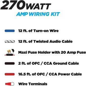 img 3 attached to 🔌 Премиум Scosche Install Centric ICAK12: высококачественный комплект проводки 12 калибра на 2 канала 270 Вт максимальной мощности для лодок, мотоциклов, квадроциклов и мотовездеходов.