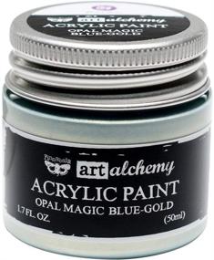 img 3 attached to 🎨 Prima Marketing 963675 Finnabair Art Alchemy Acrylic Paint: Opal Magic Blue/Gold - Stunning Colors and Unique Effects!