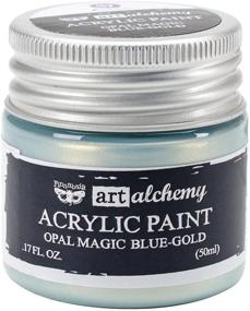 img 1 attached to 🎨 Prima Marketing 963675 Finnabair Art Alchemy Acrylic Paint: Opal Magic Blue/Gold - Stunning Colors and Unique Effects!