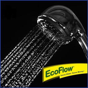 img 2 attached to 💧 Chrome Waterpik ETC-443E EcoFlow Hand Held Shower Head with 4-Mode Water Saving Function