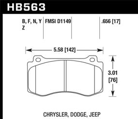 img 1 attached to Hawk Performance HB563F 656 Керамический тормоз.