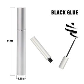 img 2 attached to ⚡ OBEYA Eyelash Glue: Strong Hold, Latex-Free, 5ml - Black False Lash Glue