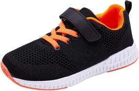 img 4 attached to Stay Comfortable and Fashionable with KARIDO Breathable Sneakers for Girls