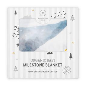 img 1 attached to 👶 Organic Baby Monthly Milestone Blanket - Perfect for Your Kids' Home Store