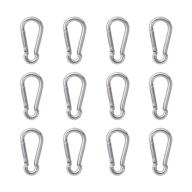 compact stainless steel carabiner clips for everyday use logo
