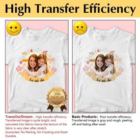 img 1 attached to 👕 TransOurDream TOD-01-5: Tru-Iron on Heat Transfer Paper for Light Fabric - 5 Sheets, A4 Size