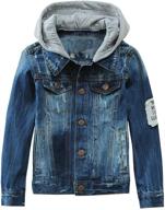 🧥 mallimoda hooded jacket: stylish zipper outerwear for boys' clothing - jackets & coats logo