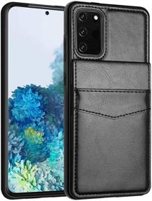 img 2 attached to 📱 LakiBeibi Samsung S20 FE 5G Wallet Case, Dual Layer Premium PU Leather Flip Case with Card Holders and Complete Protection for Samsung Galaxy S20 FE 5G (2020), Black