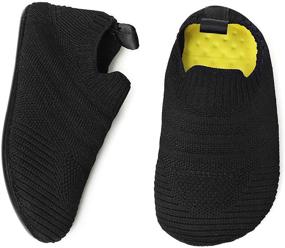 img 2 attached to 👦 CL20036AllBlack25 Boys' CanLeg Slippers: Non-Slip, Lightweight Shoes