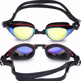 img 1 attached to AIKOTOO Nearsighted Swim Goggles: Perfect Vision for Shortsighted Swimmers