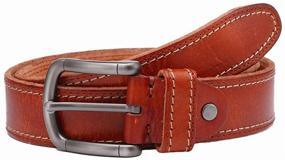 img 3 attached to 🕴️ HISTOCK Classic Leather Single Buckle Men's Accessories: Timeless Elegance for the Modern Man