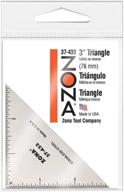🔺 stainless triangle 3 inch zona 37 433 zone logo