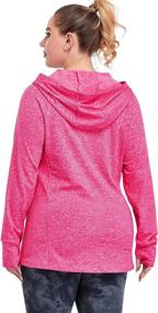 img 1 attached to FOREYOND Plus Size Fleece Jacket: Full Zip Hoodie for Women, Long Sleeve, Workout Sweatshirt