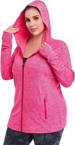 img 3 attached to FOREYOND Plus Size Fleece Jacket: Full Zip Hoodie for Women, Long Sleeve, Workout Sweatshirt