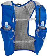 camelbak nano running hydration vest - running accessories - 3d micro mesh - adjustable sternum straps - phone pocket - storage for fuel and gear - 34 ounce logo