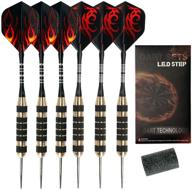 🎯 l.e.d step pro steel tip darts set - dart set with aluminum shafts and standard flights логотип