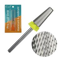 💅 c&i 5-in-1 nail drill bit - cross & slim edition, professional electric manicure drills for nail drill machine (extra fine - xf) logo