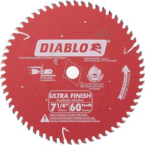 img 3 attached to 🔪 Freud D0760A Diablo 7-1/4" x 60-Tooth Ultra Fine Finishing Circular Saw Blade: Ultimate Precision for Impeccable Cuts