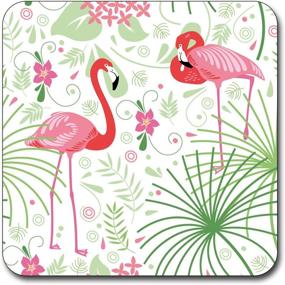 img 1 attached to Newing Beautiful Flamingos Pattern Square