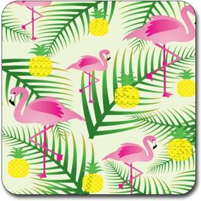 img 2 attached to Newing Beautiful Flamingos Pattern Square