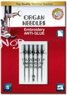 🧵 top-quality organ needles 75/11 for anti-glue embroidery - pack of 5 needles logo