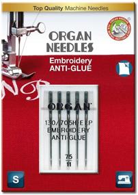 img 1 attached to 🧵 Top-Quality ORGAN NEEDLES 75/11 for Anti-Glue Embroidery - Pack of 5 Needles