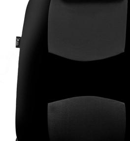 img 2 attached to FH Group Universal Fit Flat Cloth Pair Bucket Seat Cover, Black, FH-FB050102 – Fits Most Cars, Trucks, SUVs, and Vans