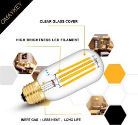 img 2 attached to OMAYKEY Dimmable T45X110Mm Filament Industrial Electrical Equivalent