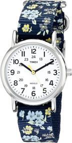 img 3 attached to Женские наручные часы Timex T2P370 Weekender Slip Thru.