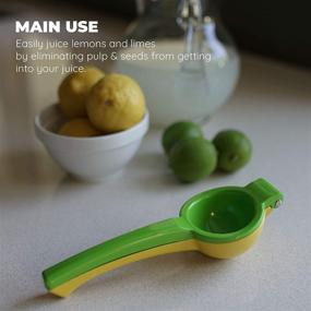 img 2 attached to 🍋 Culinary Elements Metal Lemon and Lime Squeezer: Effortless Manual Citrus Press, Hassle-free Juice Extraction, Dishwasher Safe