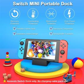 img 3 attached to Ponkor Docking Station for Nintendo Switch: 4K HDMI TV Adapter Charger Set Replacement Compatible with Official Dock (No Charging Cable Included)