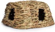 get medium-sized prevue hendryx 1097 nature's hideaway grass hut toy for your pet's playtime logo