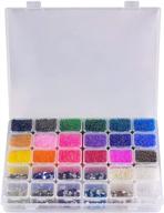 💎 large diamond painting storage case - 30 grids, plastic bead organizer for 5d diamond embroidery, diy art craft and nail diamonds - art accessories tools containers (box only) logo