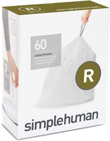 img 4 attached to 🗑️ simplehuman Code R Custom Fit Drawstring Trash Bags - 10L / 2.6G - 60 Count, White