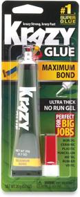 img 4 attached to 💪 Krazy Glue Maximum Bond Super Glue - No-Run Gel - 20 Grams: Unbeatable Strength and Precision