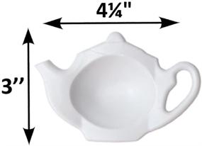 img 2 attached to ☕ Set of 4 Teapot-Shaped Teabag Holders by Home-X