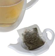 ☕ set of 4 teapot-shaped teabag holders by home-x logo