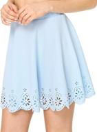 👗 shein women's cutout scallop flared skirts: trendy and elegant women's clothing logo