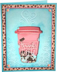 img 1 attached to ☕️ Sizzix Thanks A Latte Impresslits Dies and Embossing Folder Set 662277 - Multi Color, 5 Pack, One Size