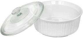 img 3 attached to 🍲 CorningWare French White 2-1/2-Quart Round Casserole Dish: Finest Quality with Glass Cover